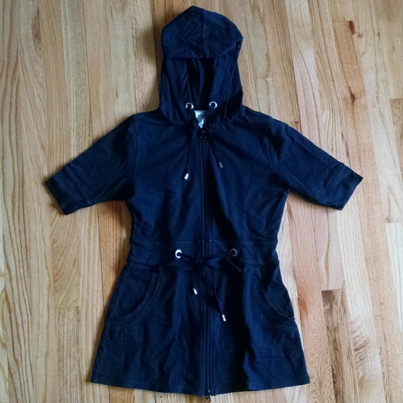 White House Black Market Jackets & Blazers - Short sleeve hooded sweat jacket size S